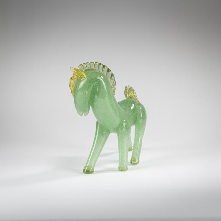Bild 1 zu Objekt, 'Cavallo a bollicine', um 1929, Napoleone Martinuzzi, Venini & C., Murano, 177B 493
