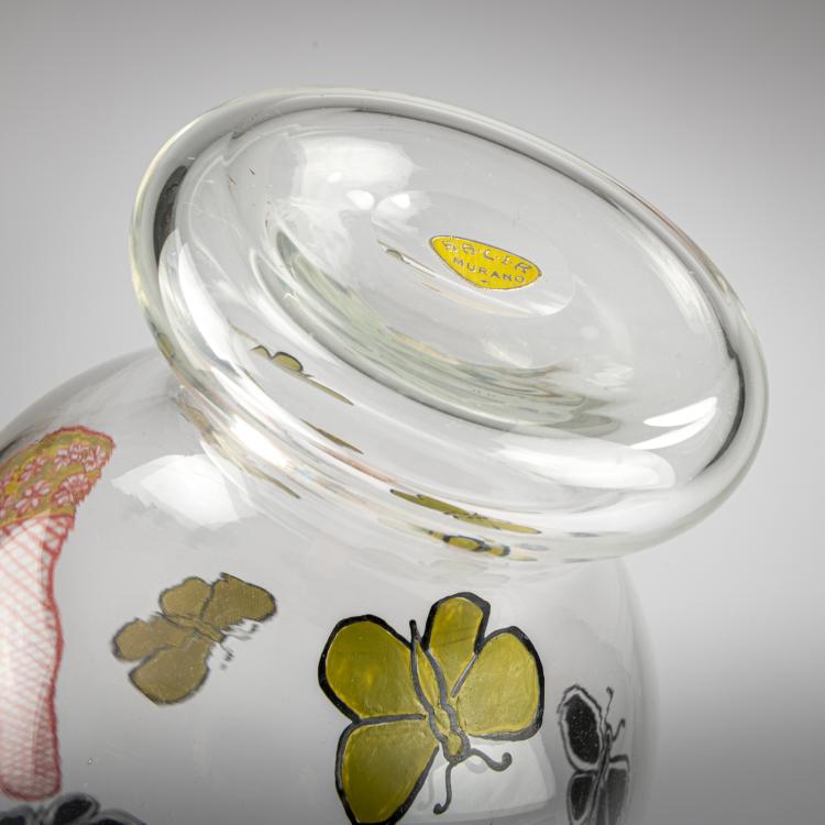 Bild 3 zu Objekt, Vase 'Mani con farfalle', 1940, Piero Fornasetti, S.A.L.I.R., Murano; Fornasetti, Piero, Mailand, 177B 521