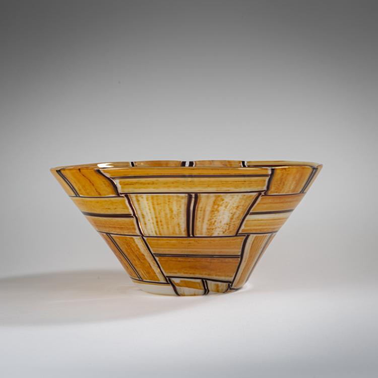 Bild 1 zu Objekt, Schale 'Tessere ambra', 1956, Ercole Barovier, Barovier & Toso, Murano, 177B 534