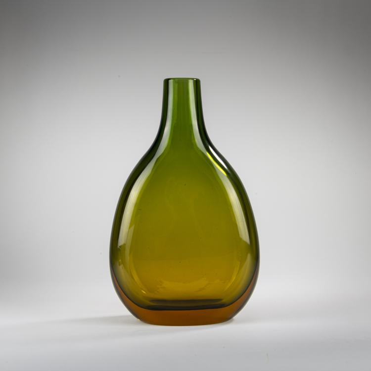 Hauptbild zu Objekt, Vase 'Sommerso verde giallo topazio', um 1955, Flavio Poli, Seguso Vetri d'Arte, Murano, 177B 595