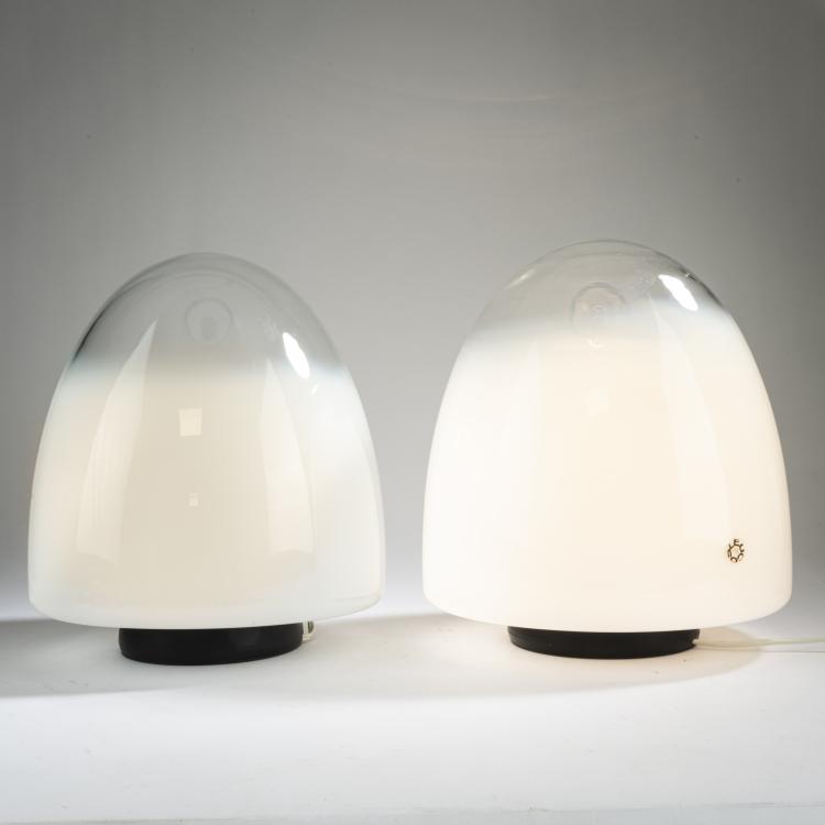 Hauptbild zu Objekt, Two table lights 'Ebe', c. 1970 (design), Giusto Toso, Leucos, Mailand / Milan, 177A 377