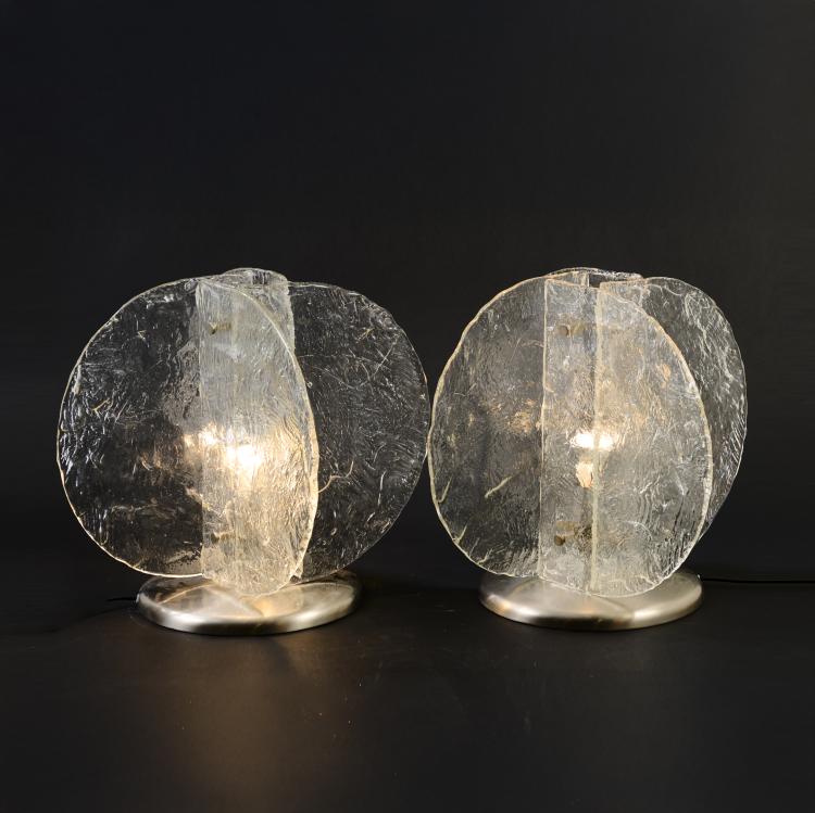 Bild 3 zu Objekt, Two table lights, 1970s, Carlo Nason, A.V. Mazzega, Murano, 177A 361
