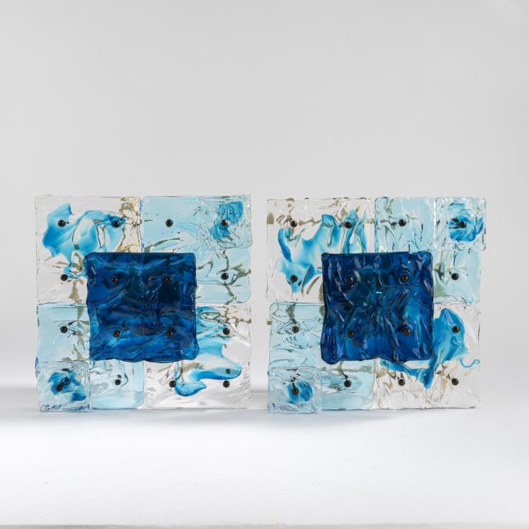 Hauptbild zu Objekt, Zwei Wandleuchten, 1970er Jahre, Toni Zuccheri, Venini & C., Murano, 177A 372