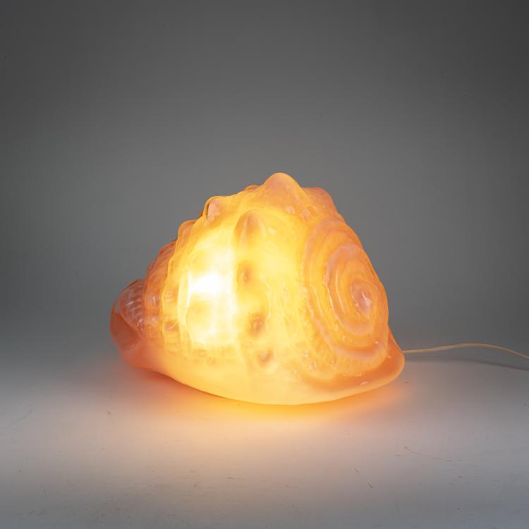 Hauptbild zu Objekt, Table lamp 'Conchiglia', c. 1965 (design), Carlo Nason, Mazzega, A. V., Murano, 177A 310
