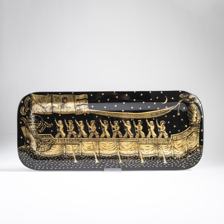 Bild 1 zu Objekt, Tablett 'Bissona', 1950er Jahre (Entwurf), Piero Fornasetti, Fornasetti, Mailand / Milan, 177A 75