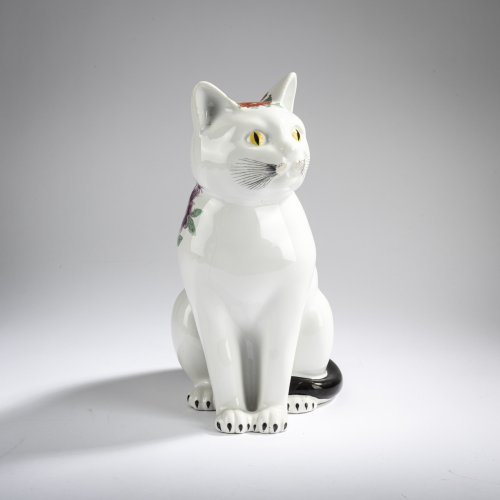 Katze 'Gatto seduti fiorato', 1960er Jahre (Entwurf)