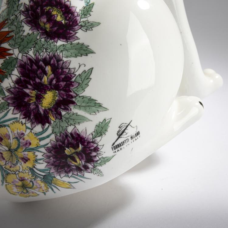 Bild 3 zu Objekt, Katze 'Gatto seduti fiorato', 1960er Jahre (Entwurf), Piero Fornasetti, Fornasetti, Mailand / Milan, 177A 78