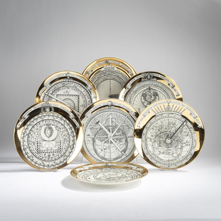 Hauptbild zu Objekt, Seven Plates 'Astrolabio', 1965-71, Piero Fornasetti, Fornasetti, Mailand / Milan, 177A 81