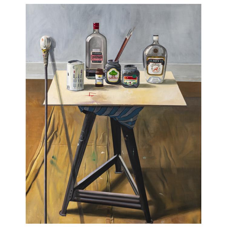 Hauptbild zu Objekt, Still Life with Painting Utensils, 1975, Karl Heidelbach, 177C 727