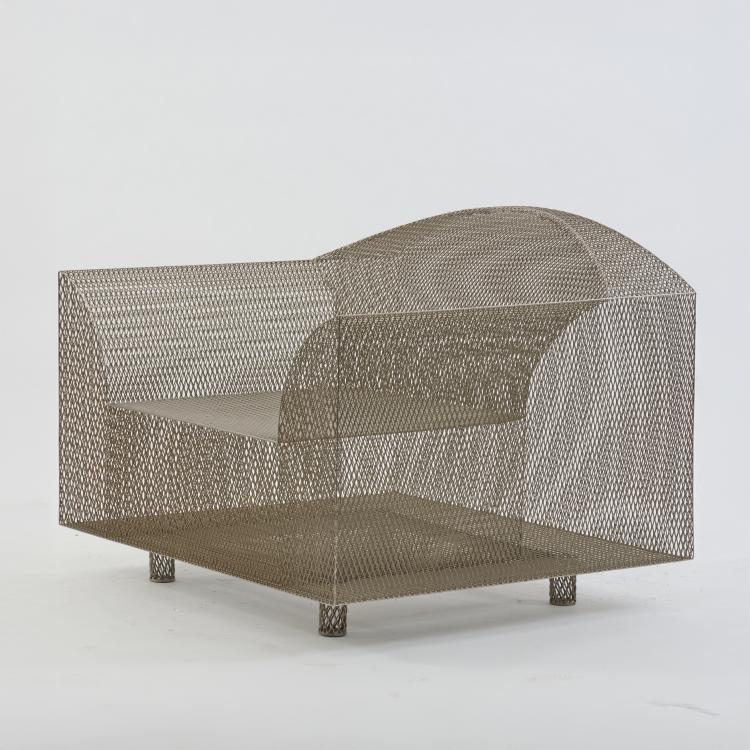 Bild 2 zu Objekt, 'How High The Moon' easy chair, 1986 (design), Shiro Kuramata, Vitra, Birsfelden, 177A 438