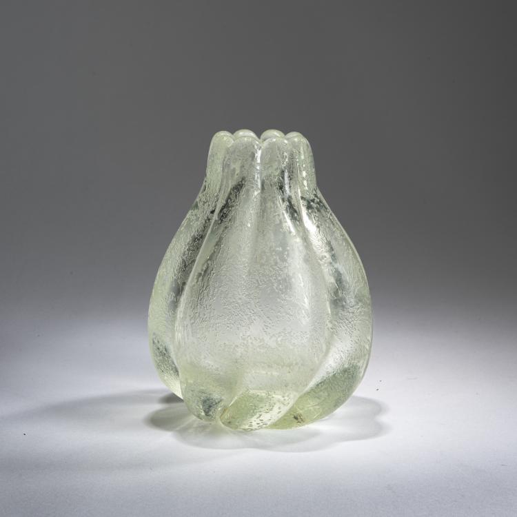 Bild 1 zu Objekt, Vase 'Cristallo corroso iris&egrave;', 1942, Flavio Poli, Seguso Vetri d'Arte, Murano, 177B 525