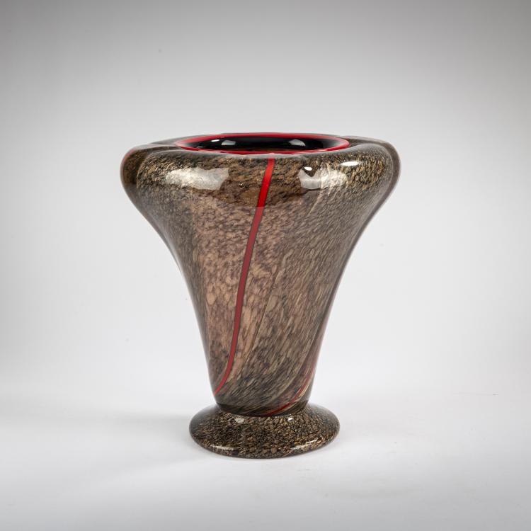 Hauptbild zu Objekt, Vase 'Foglie', um 1932, Vittorio Don&agrave;, S.A.I.A.R. Ferro Toso, Murano, 177B 501