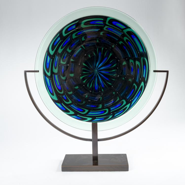 Hauptbild zu Objekt, Teller 'Murrine incalmo', um 1980, Luciano Vistosi, Vistosi, Vetreria, Murano, 177B 622