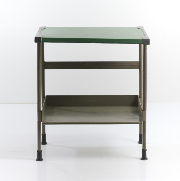 Bild 4 zu Objekt, Beistelltisch- / Aktenablage 'Spazio', 1959, Studio B.B.P.R.,Gian Luigi Banfi,Ludovico Barbiano di Belgiojoso,Enrico Peressutti,Ernesto Nathan Rogers, Olivetti, Ivrea, 177A 212