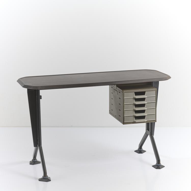 Hauptbild zu Objekt, Schreibmaschinentisch 'Arco', 1963, Gian Luigi Banfi,Ludovico Barbiano di Belgiojoso,Enrico Peressutti,Ernesto Nathan Rogers, Olivetti, Ivrea, 177A 291