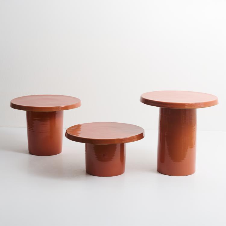Hauptbild zu Objekt, Drei Beistelltische, 1970er Jahre, Italien / Italy, 177A 405