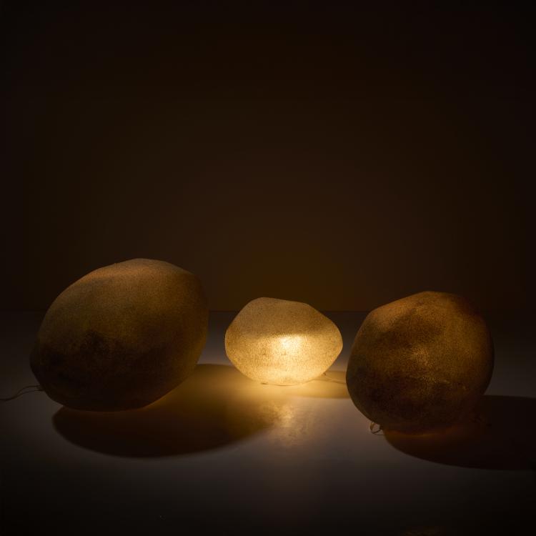 Bild 1 zu Objekt, Three luminous stones 'Sassi', 1960s, Italien / Italy, 177A 335