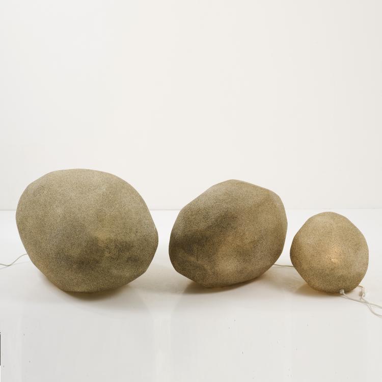 Bild 3 zu Objekt, Three luminous stones 'Sassi', 1960s, Italien / Italy, 177A 335