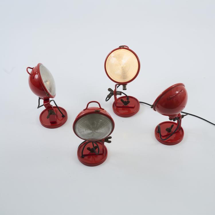 Bild 1 zu Objekt, Four 'Jeep' wall/table lamps, 1960, Cesare Leonardi,Franca Stagi, Lumenform, Scorz&egrave;, 177A 288