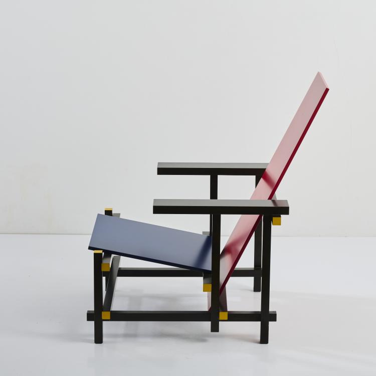 Bild 4 zu Objekt, Armlehnsessel 'Rot-Blau', 1918 (Entwurf), Gerrit Rietveld, Cassina, Mailand /Milan, 177A 6