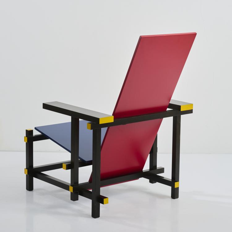 Bild 5 zu Objekt, Armlehnsessel 'Rot-Blau', 1918 (Entwurf), Gerrit Rietveld, Cassina, Mailand /Milan, 177A 6