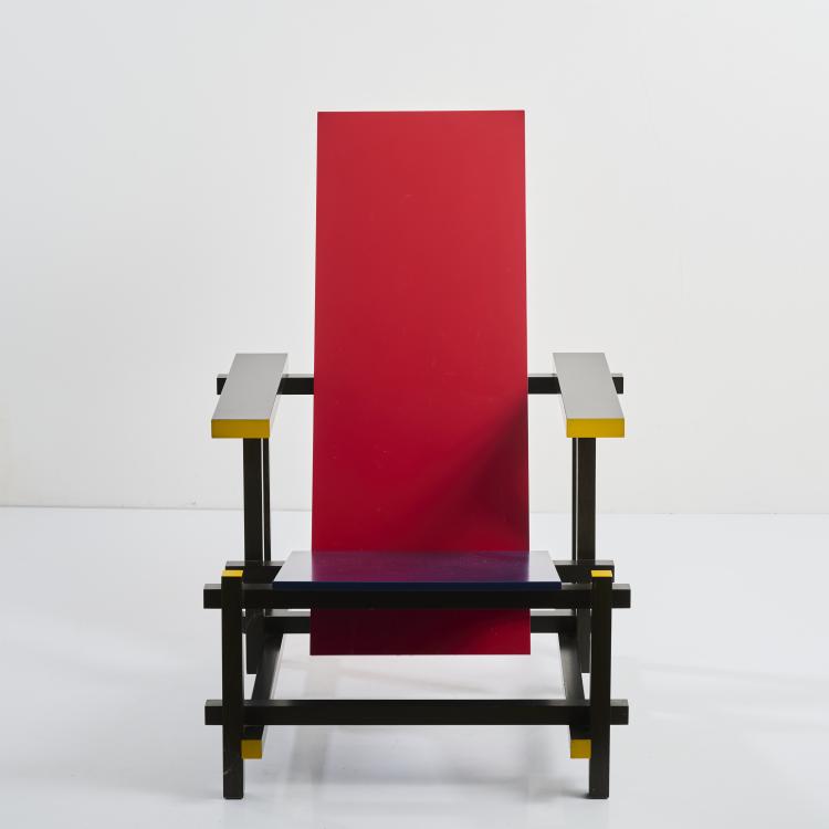 Bild 7 zu Objekt, Armlehnsessel 'Rot-Blau', 1918 (Entwurf), Gerrit Rietveld, Cassina, Mailand /Milan, 177A 6