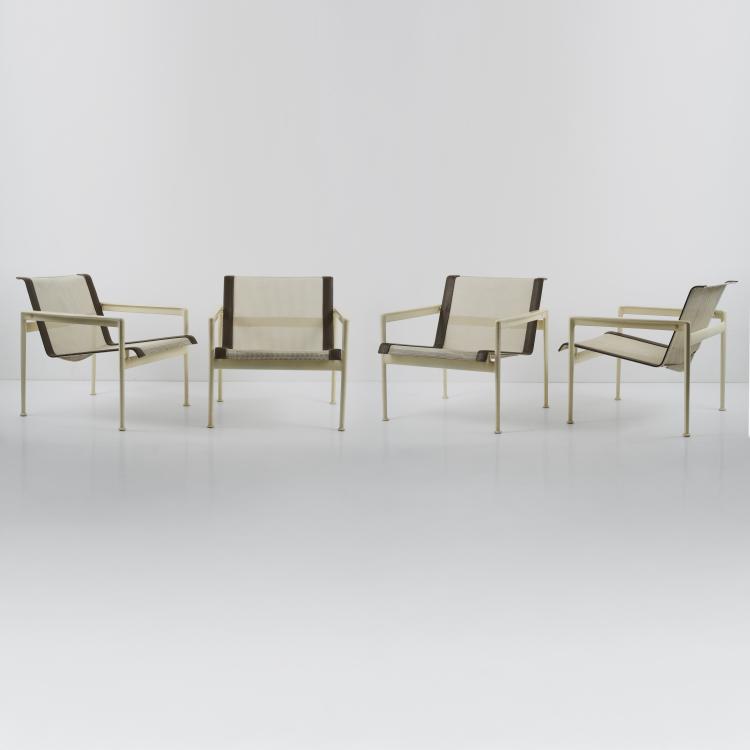 Hauptbild zu Objekt, Vier Armlehnst&uuml;hle '1445A', 1966, Richard Schultz, Knoll International, New York, 177A 327