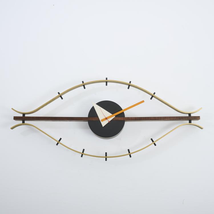 Hauptbild zu Objekt, Wanduhr 'Eye' - 'Lyre', 1957 (Entwurf), George Nelson, Vitra Design, Birsfelden, 177A 121