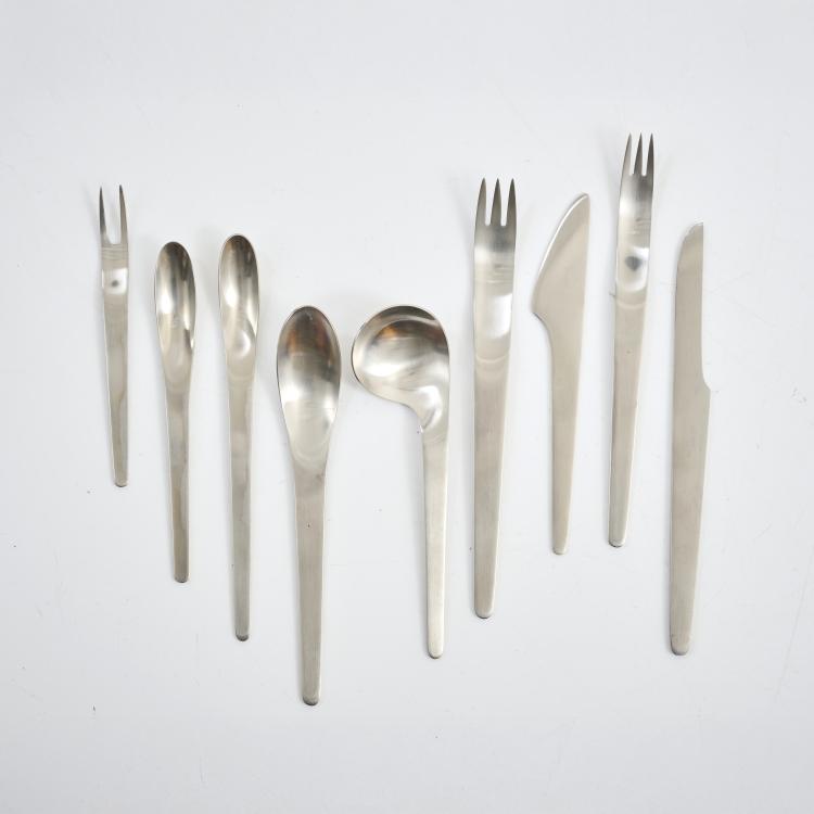 Bild 5 zu Objekt, 77-teiliges Besteck 'AJ', 1957, Arne Jacobsen, Michelsen, A., Kopenhagen / Copenhagen, 177A 94