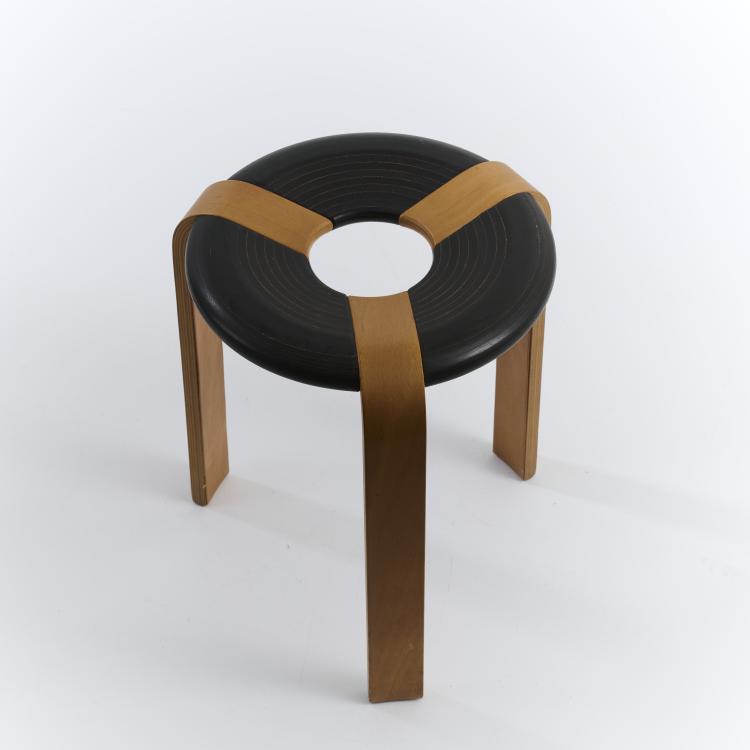 Bild 1 zu Objekt, Hocker 'Donut', 1970/75, Rud Thygesen,Magnus Olesen, Firma Darup A/S , D&auml;nemark / Denmark, 177A 369