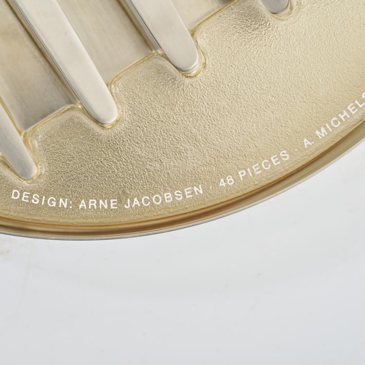 Bild 2 zu Objekt, Zwei 48-teilige Bestecksets 'AJ' 1957, Arne Jacobsen, Michelsen, A., Kopenhagen / Copenhagen, 177A 95