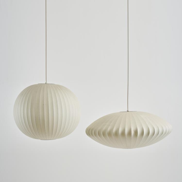 Bild 1 zu Objekt, Zwei Deckenleuchten 'Bubble Lamp', 1952 (Entwurf), George Nelson, Modernica, Los Angeles, 177A 173