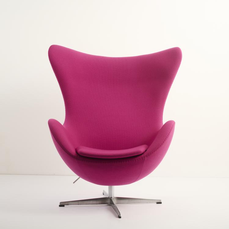 Bild 1 zu Objekt, Sessel 'Egg chair', 1957 (Entwurf), Arne Jacobsen, Hansen, Fritz, V&auml;ssinger&oslash;d, 177A 197