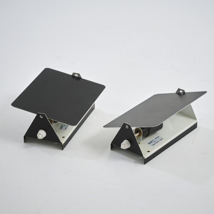 Hauptbild zu Objekt, Zwei Wandleuchten 'CP-1', 1963 (Entwurf), Charlotte Perriand, Steph Simon, Paris; SCE, 177A 296