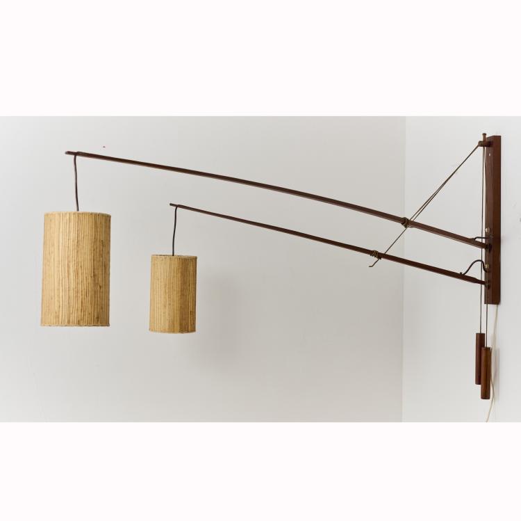 Bild 2 zu Objekt, Gegengewicht Doppelarm Wandleuchte, um 1958, Rupprecht Skrip,Ruprecht Skrip, Skrip Leuchten, Deutschland / Germany, 177A 200