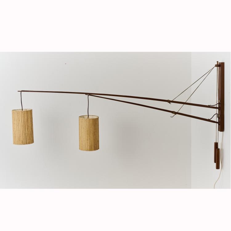 Bild 5 zu Objekt, Gegengewicht Doppelarm Wandleuchte, um 1958, Rupprecht Skrip,Ruprecht Skrip, Skrip Leuchten, Deutschland / Germany, 177A 200