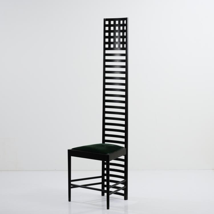 Hauptbild zu Objekt, 'Hillhouse chair 292', 1902/03 (design), Charles Rennie Mackintosh, Cassina, Mailand / Milan, 177A 4