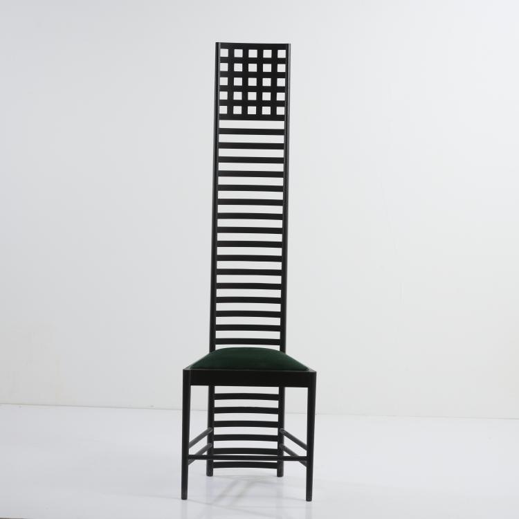 Bild 1 zu Objekt, 'Hillhouse chair 292', 1902/03 (design), Charles Rennie Mackintosh, Cassina, Mailand / Milan, 177A 4
