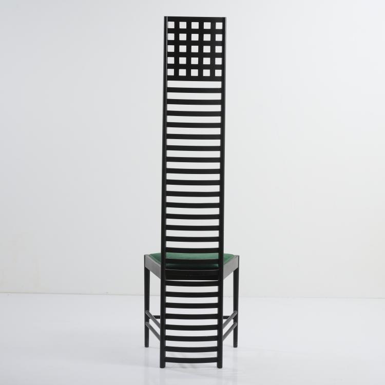 Bild 3 zu Objekt, 'Hillhouse chair 292', 1902/03 (design), Charles Rennie Mackintosh, Cassina, Mailand / Milan, 177A 4
