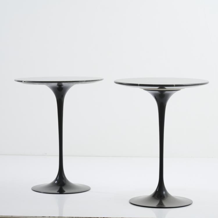 Bild 1 zu Objekt, Zwei Beistelltische 'Tulip' - '160 MC', 1957, Eero Saarinen, Knoll International, New York, 177A 196