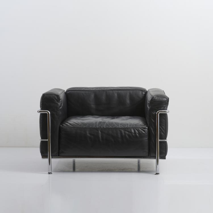 Bild 1 zu Objekt, Armchair 'LC 3', 1928 (design), Pierre Jeanneret,Charlotte Perriand,Le Corbusier Charles-&Eacute;douard Jeanneret-Gris, Cassina, Mailand / Milan, 177A 22