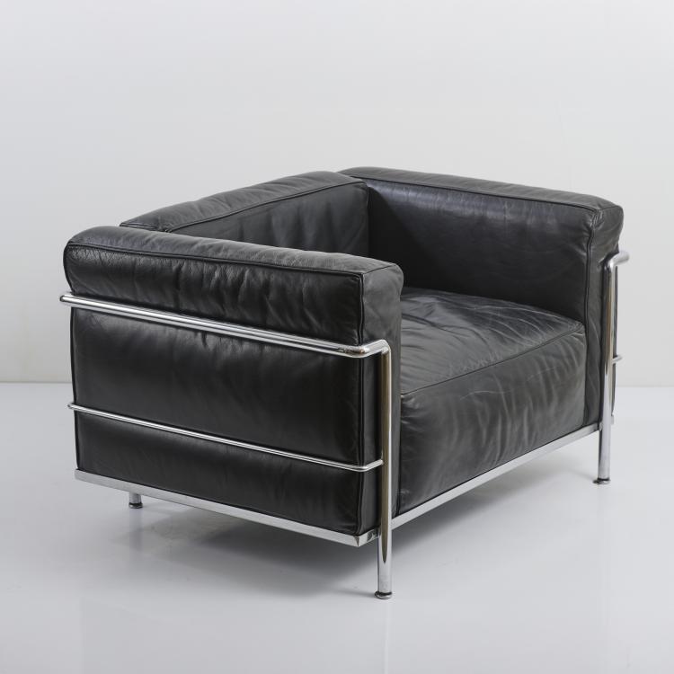 Bild 2 zu Objekt, Armchair 'LC 3', 1928 (design), Pierre Jeanneret,Charlotte Perriand,Le Corbusier Charles-&Eacute;douard Jeanneret-Gris, Cassina, Mailand / Milan, 177A 22