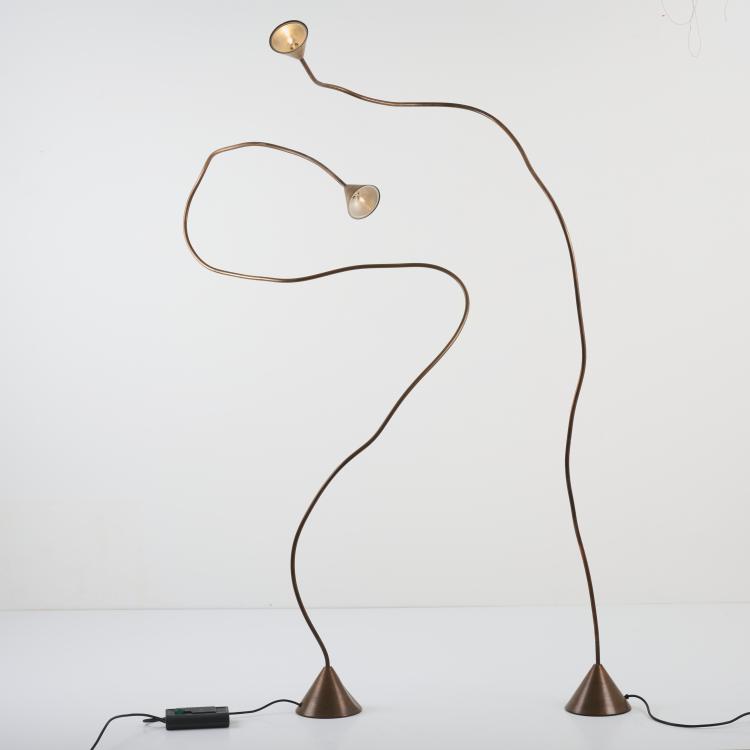 Hauptbild zu Objekt, Two floor lamps 'Papiro', 1989 (design), Sergio Calatroni, Pallucco, Rom, 177A 451