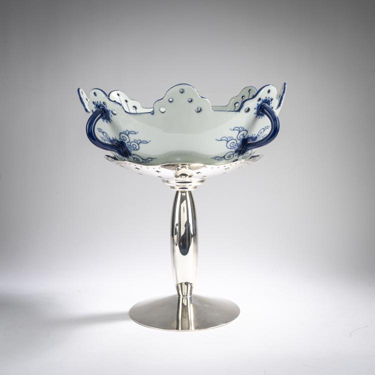 Hauptbild zu Objekt, Obstschale 'Odette', 1988/89, Bořek &Scaron;&iacute;pek, Driade, Corsico; Koninklijke Porceleyne Fles, Delft, 177A 155