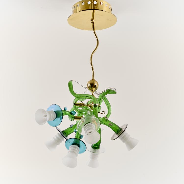 Bild 1 zu Objekt, ceiling lamp 'Luigi I', 1988, Bořek &Scaron;&iacute;pek, Driade, Corsico, 177A 150