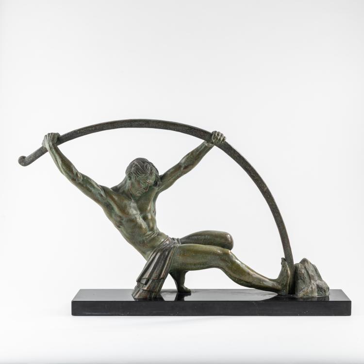Hauptbild zu Objekt, Metallfigur 'L'Age du Bronze', um 1928, Dem&egrave;tre H. Chiparus, 178A 223