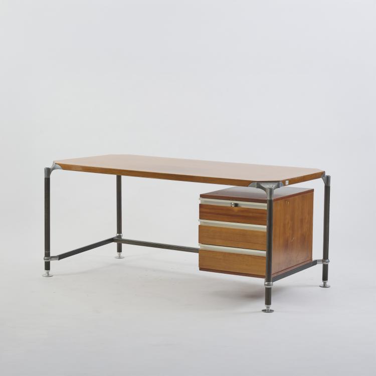 Hauptbild zu Objekt, 'Urio' desk, 1958, Ico Parisi (surroundings), MIM, Mobili Italiani Moderni, Rom, 177A 213