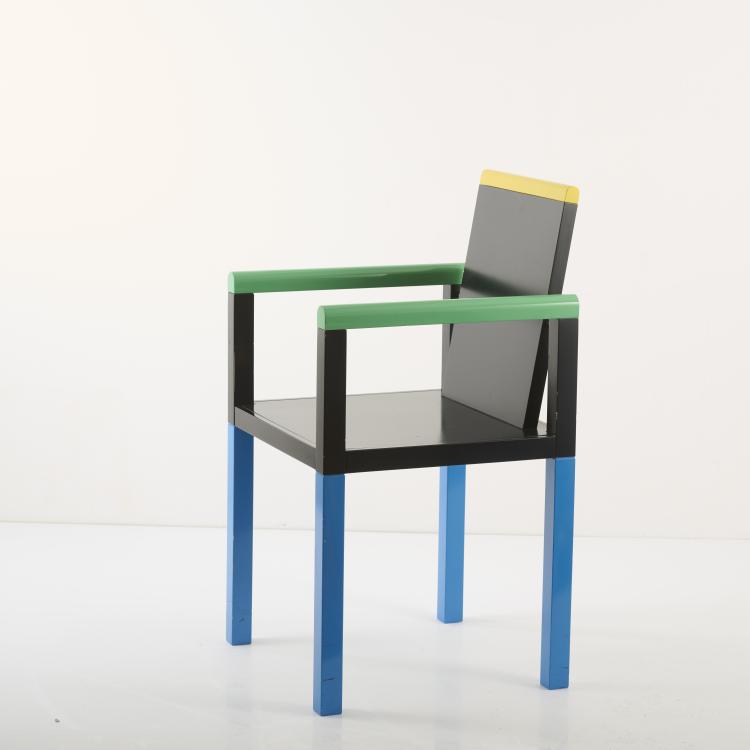 Hauptbild zu Objekt, Armchair 'Palace', 1983 (design), George J. Sowden, Memphis, Mailand / Milan, 177A 425