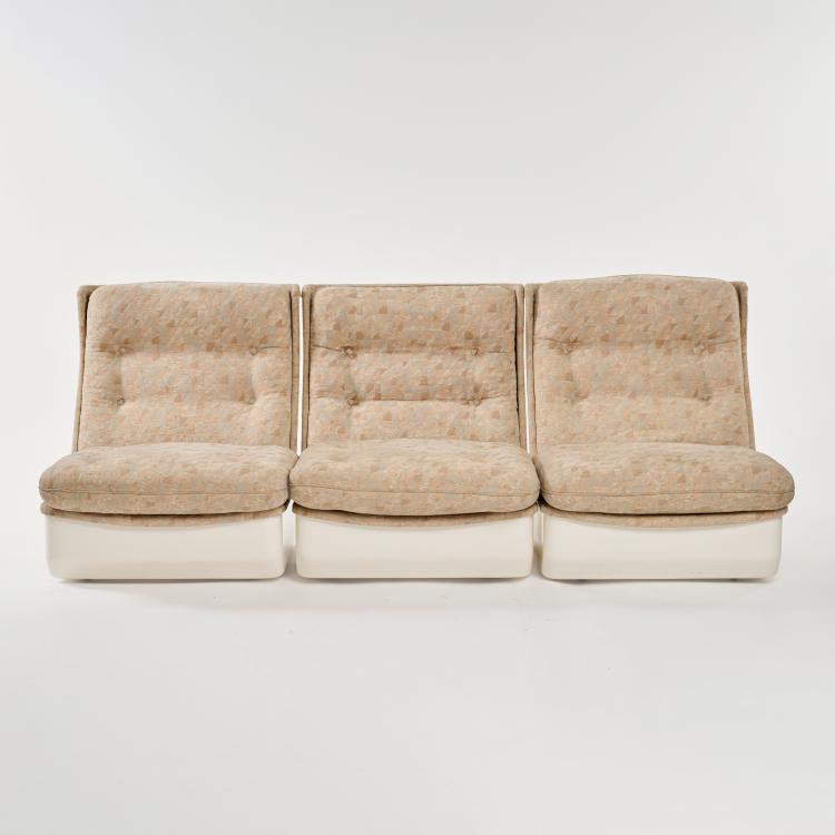 Hauptbild zu Objekt, Six 'Orchid&eacute;e' armchairs, c. 1968 (design), Michel Cadestin, Airborne, Montreuil-sous-Bois, 178B 760