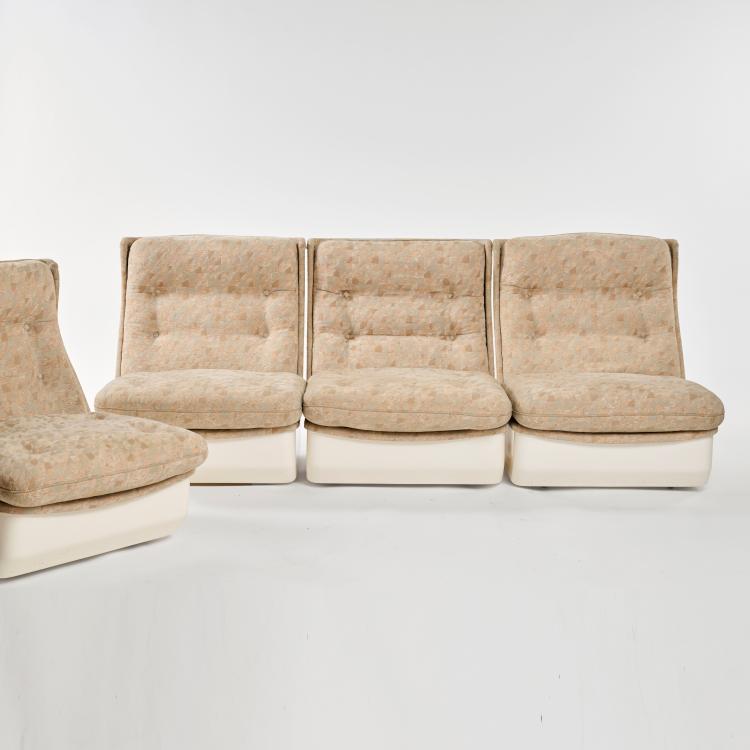 Bild 1 zu Objekt, Six 'Orchid&eacute;e' armchairs, c. 1968 (design), Michel Cadestin, Airborne, Montreuil-sous-Bois, 178B 760